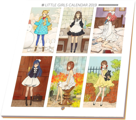 リトルウィッチキャラクターズ little girls calendar 2019