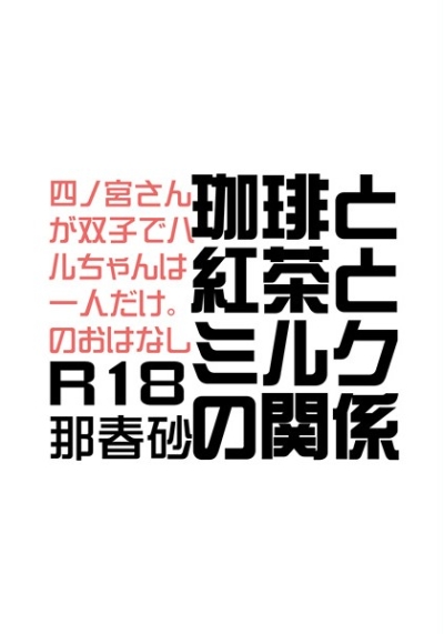 珈琲と紅茶とミルクの関係