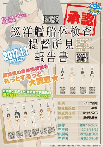 巡洋艦船体検査提督所見報告書