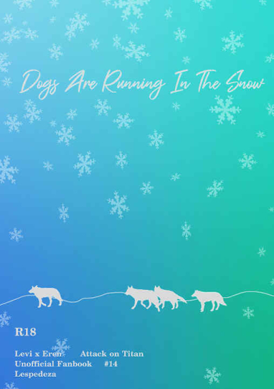 Dogs are running In The Snow